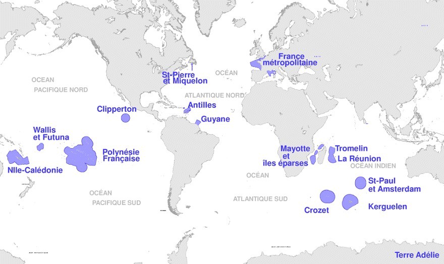 Zone économique Exclusive Française 11 Millions De Km²