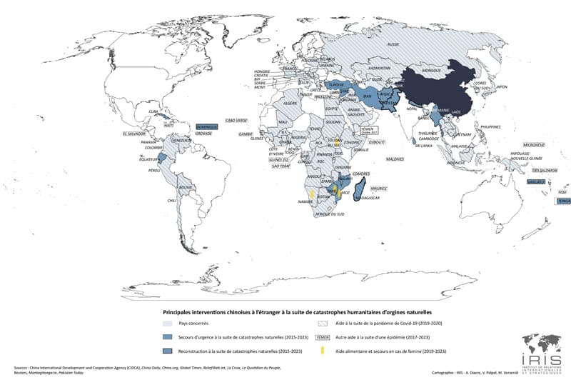 Carte : la puissance HADR chinoise