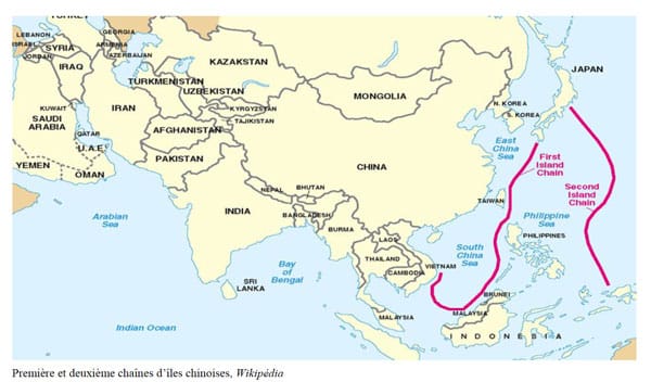 Première et deuxième chaînes d’îles chinoises, Wikipédia