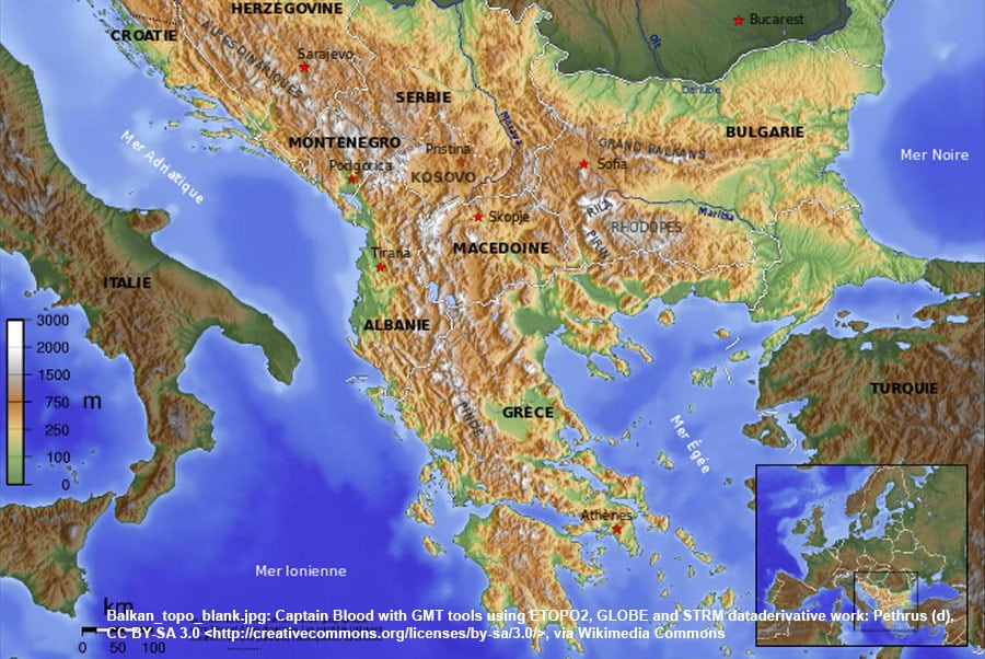 Géopolitique des Balkans et diversité des nationalités