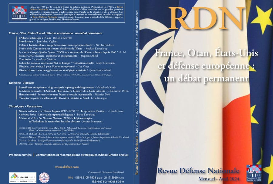 Parution en cours - Revue RDN de mai 2024